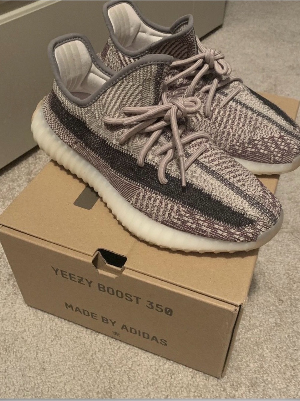 Yeezy Boost 350 V2 Taupe Black Stripe Sneakers